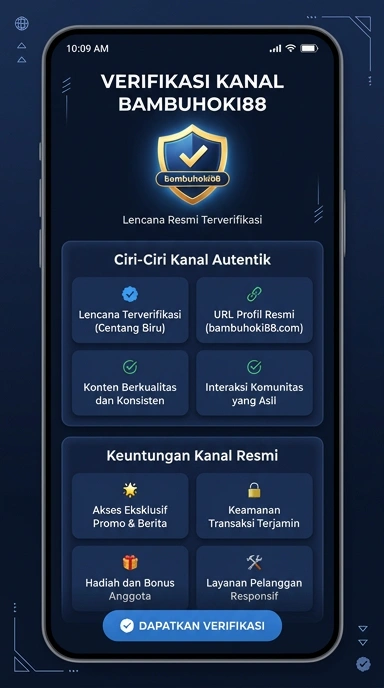 Tampilan kanal resmi bambuhoki88
